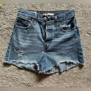 Levi's Ribcage Denim Shorts
